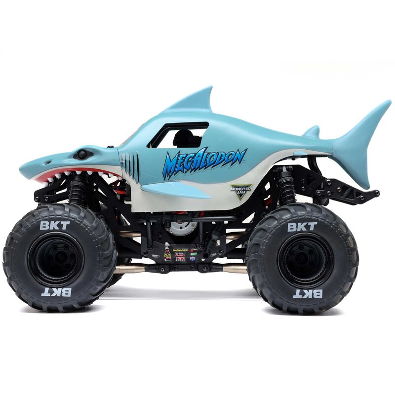 1/18 Mini LMT Megalodon 2S 4X4 RTR Brushed Monster Truck - LOS01026T3