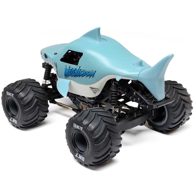 1/18 Mini LMT Megalodon 2S 4X4 RTR Brushed Monster Truck - LOS01026T3