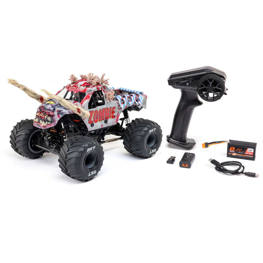 1/18 Mini LMT Zombie 2S 4X4 RTR Brushed Monster Truck - LOS01026T4
