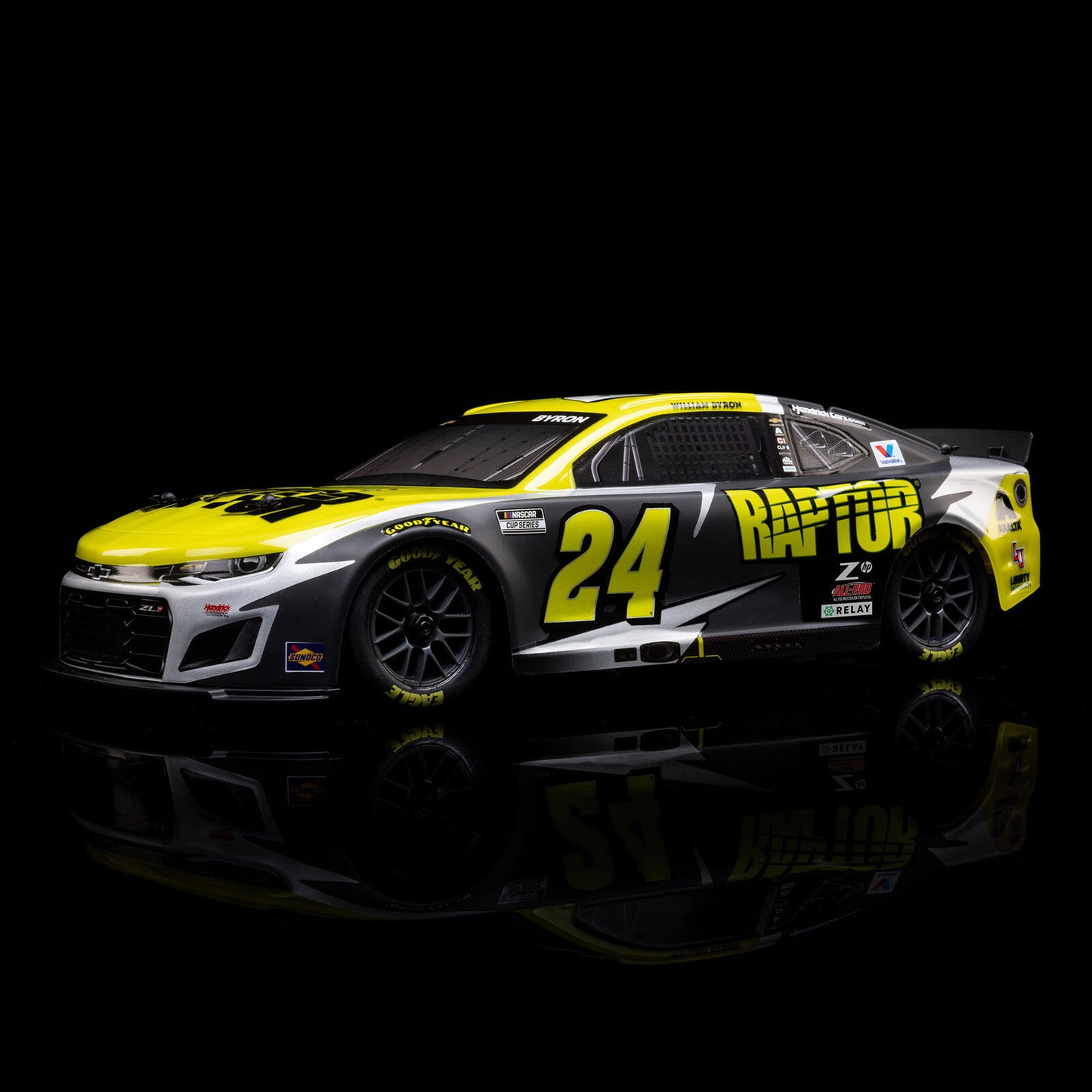 Team Losi 1/12 NASCAR #24 Raptor 2025 Chevrolet Camaro ZL1 2S AWD RTR On-Road Car - William Byron, LOS1122524