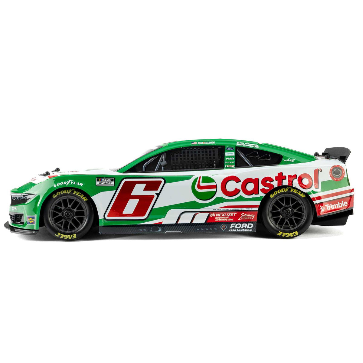 1/12 Losi NASCAR Brad Keselowski No. 6 2026 Castrol Ford Mustang (Battery & Charger Included), LOS1122606