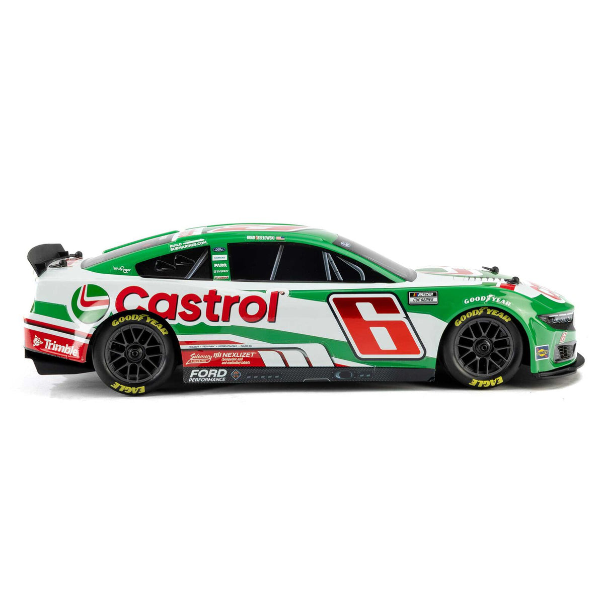 1/12 Losi NASCAR Brad Keselowski No. 6 2026 Castrol Ford Mustang (Battery & Charger Included), LOS1122606