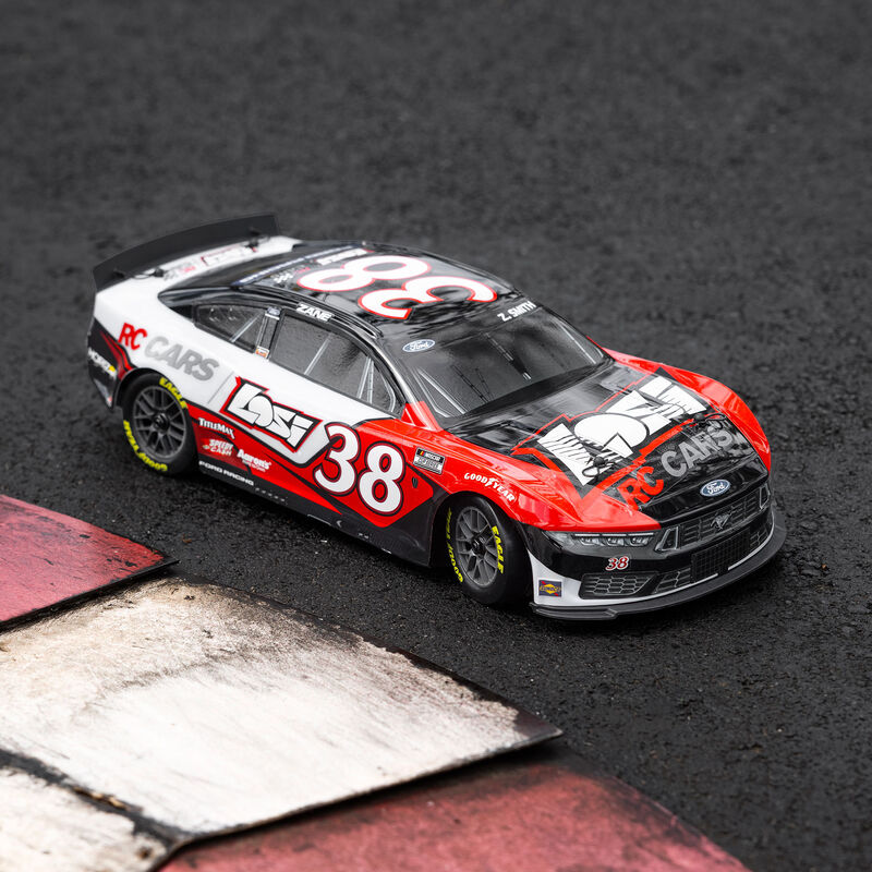 1/12 Losi NASCAR RC Race Car Zane Smith No. 38 2026 Ford Mustang 2S AWD RTR Brushed On-Road (Battery & Charger Included), LOS1122638