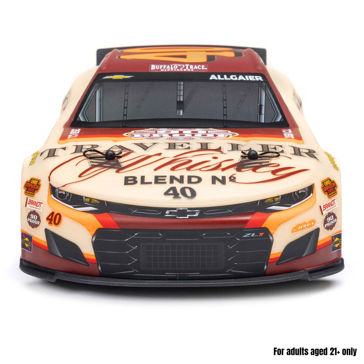 1/12 Losi NASCAR 2026 Justin Allgaier No. 40 Traveller Whiskey (Battery & Charger Included), LOS1122640