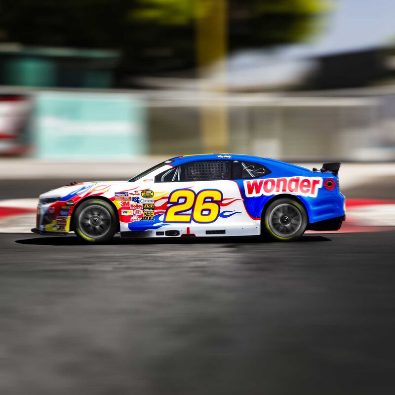 1/12 Losi NASCAR Ricky Bobby No. 26 Wonder Bread Chevrolet ZL1 (Battery & Charger Included), LOSF1122626