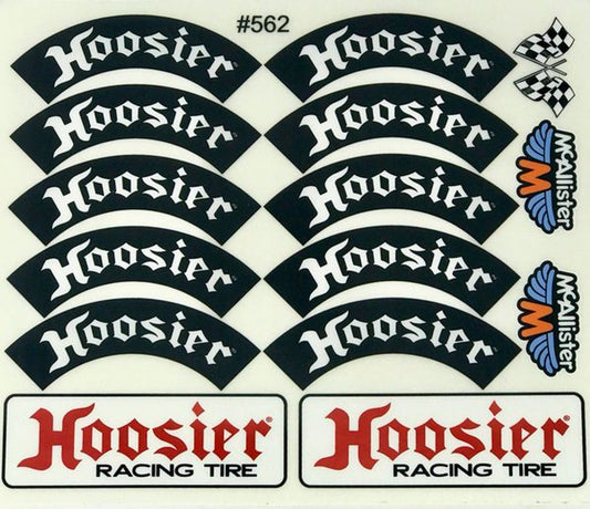 McAllister Racing Hoosier Tire Decal Sheet, MCA-562