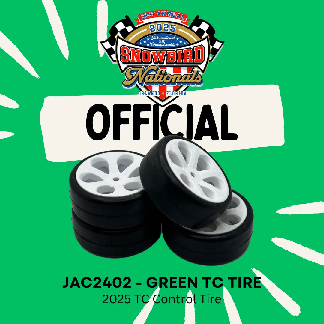 BSR Racing / JACO 24mm Carpet TC Pre-Mounted Rubber Tires