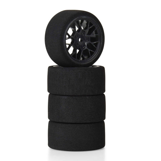 Pro-Line Fifty6 Losi Nascar Foam Tire Mounted on Circuit Black Wheel 8mm Hex (4), PRO1031610
