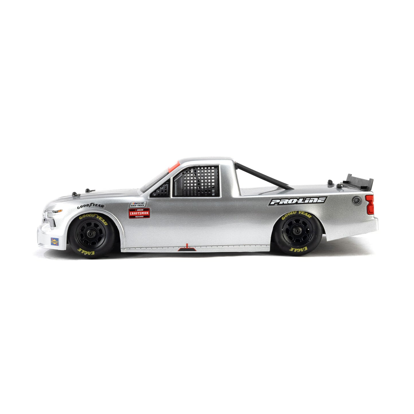 1/12 Pre-Cut 2024 Chevy Silverado Truck Clear Body: Losi NASCAR GROM, PRO365300