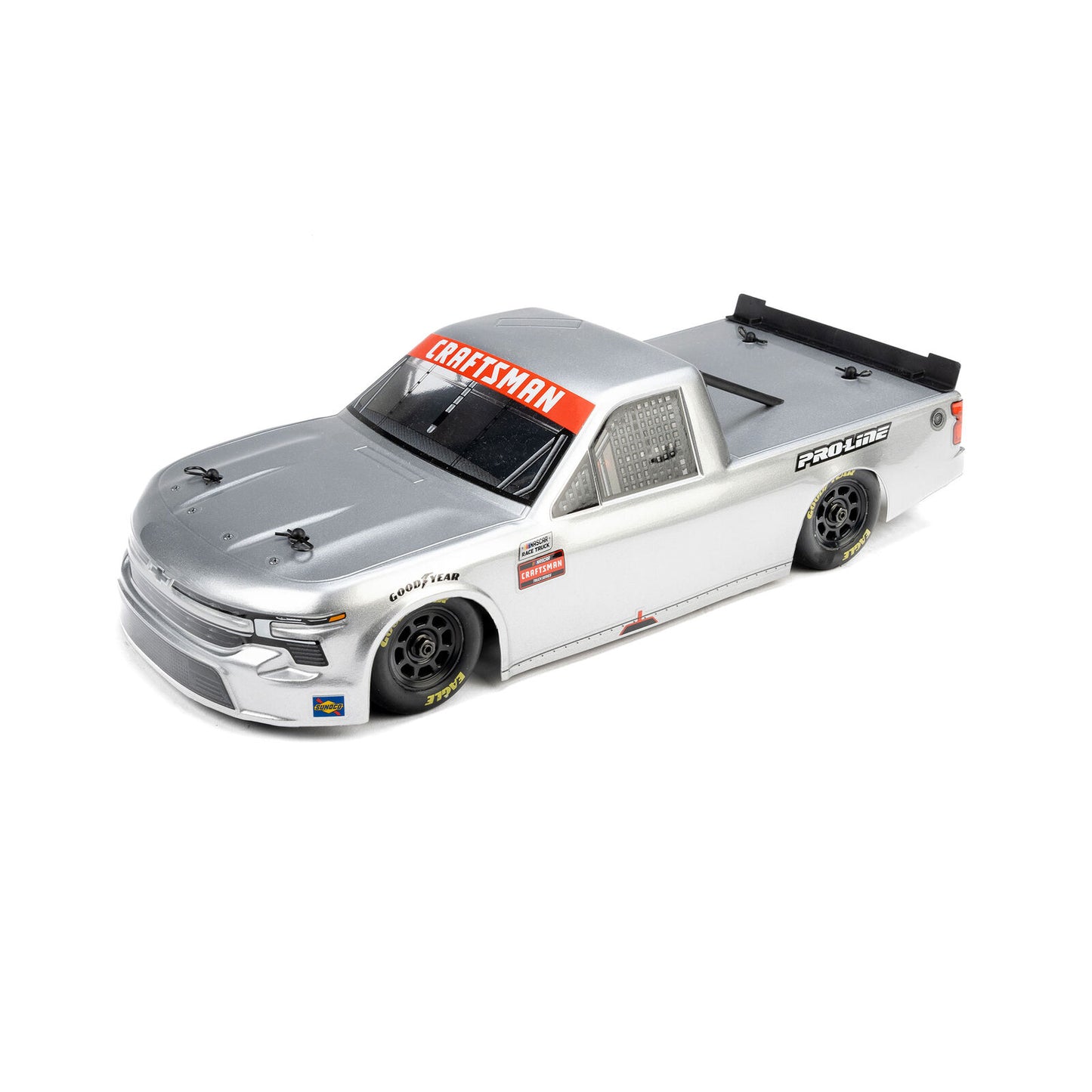 1/12 Pre-Cut 2024 Chevy Silverado Truck Clear Body: Losi NASCAR GROM, PRO365300
