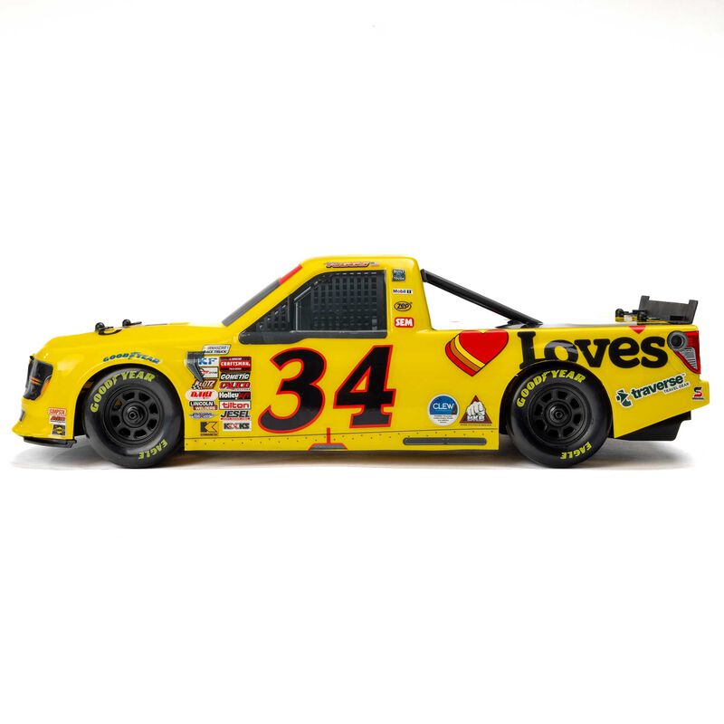 Limited Edition 1/12 Pre-Cut/Pre-Painted Layne Riggs #34 Love Yellow Body: Losi NASCAR, PRO365420