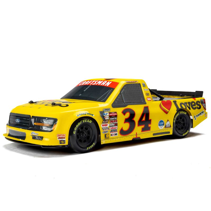 Limited Edition 1/12 Pre-Cut/Pre-Painted Layne Riggs #34 Love Yellow Body: Losi NASCAR, PRO365420