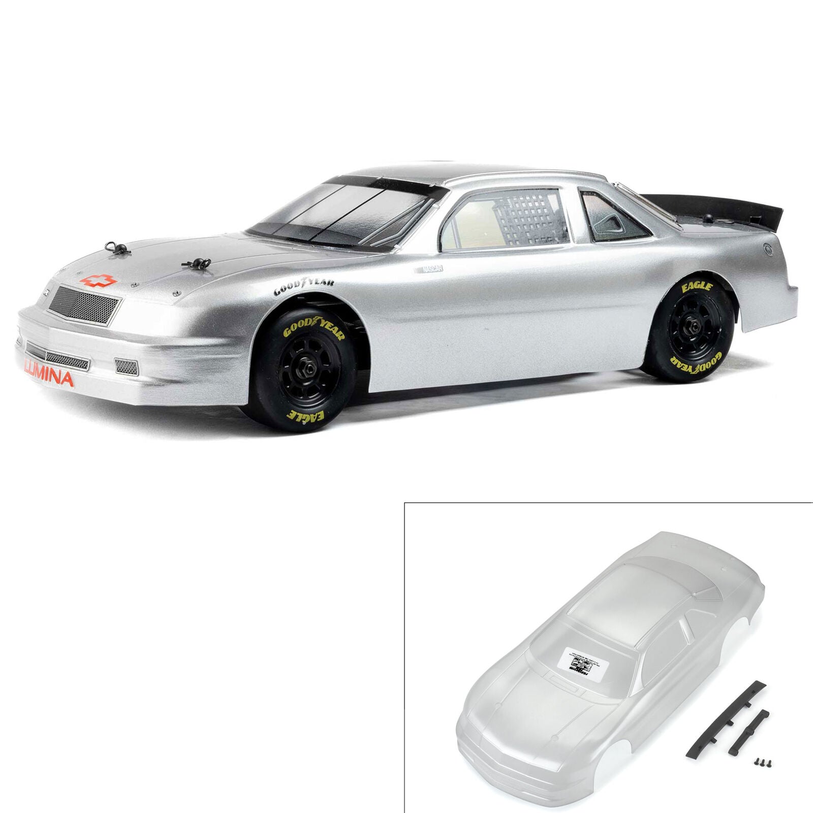NASCAR ボディー ASSOCIATED LUMINA ProLine Racing 1/12 Pre-Cut 1990 Chevy Lumina Clear Body: Losi