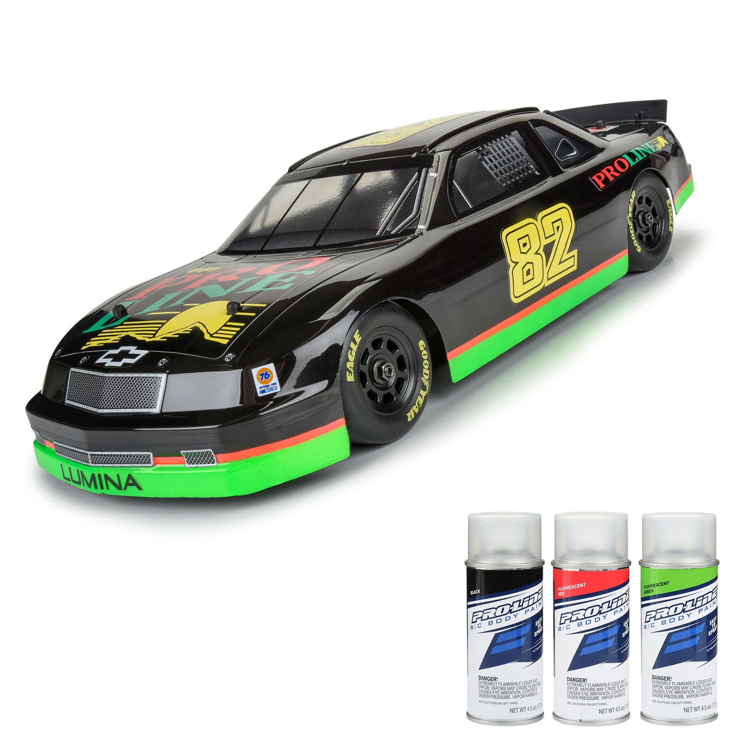 1/12 Pre-Cut 1990 Chevy Lumina Clear Body: Losi NASCAR GROM, PRO370917