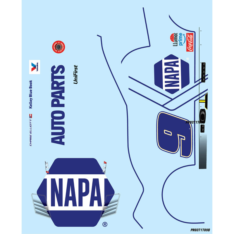 Limited Edition 1/12 Chase Elliott #9 NAPA DIY Clear 2025 Body: Losi NASCAR, PRO371722