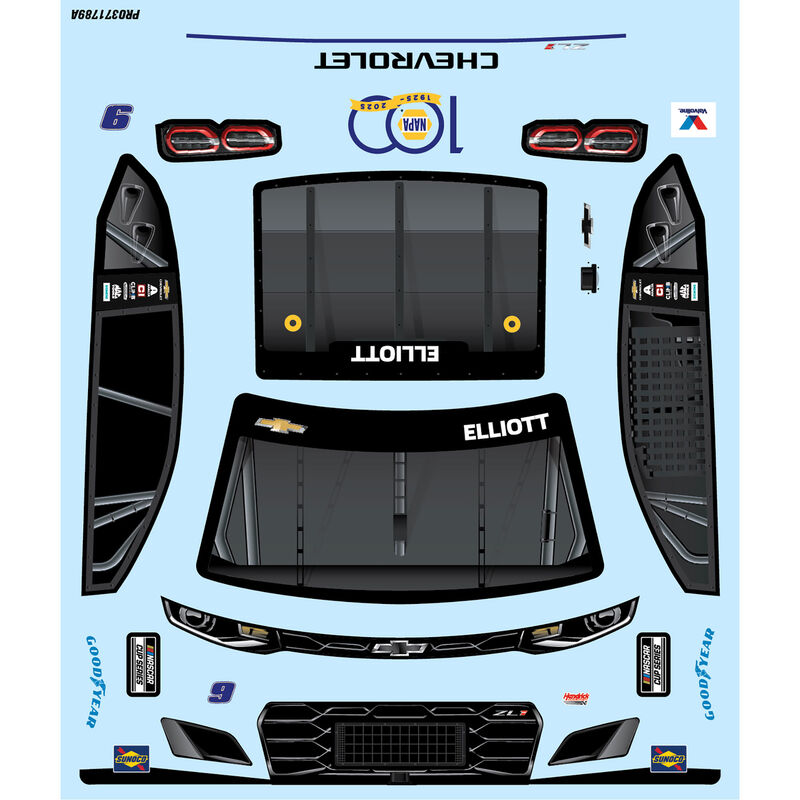 Limited Edition 1/12 Chase Elliott #9 NAPA DIY Clear 2025 Body: Losi NASCAR, PRO371722