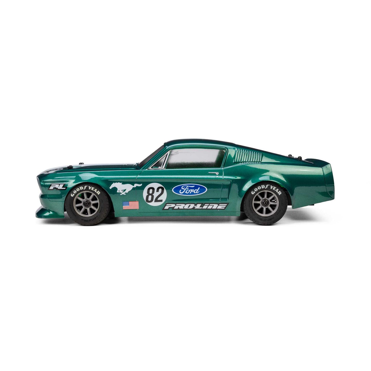 1/12 Pre-Cut 1968 Ford Mustang Clear VTA Body: Losi NASCAR® Race Car, PRO372817