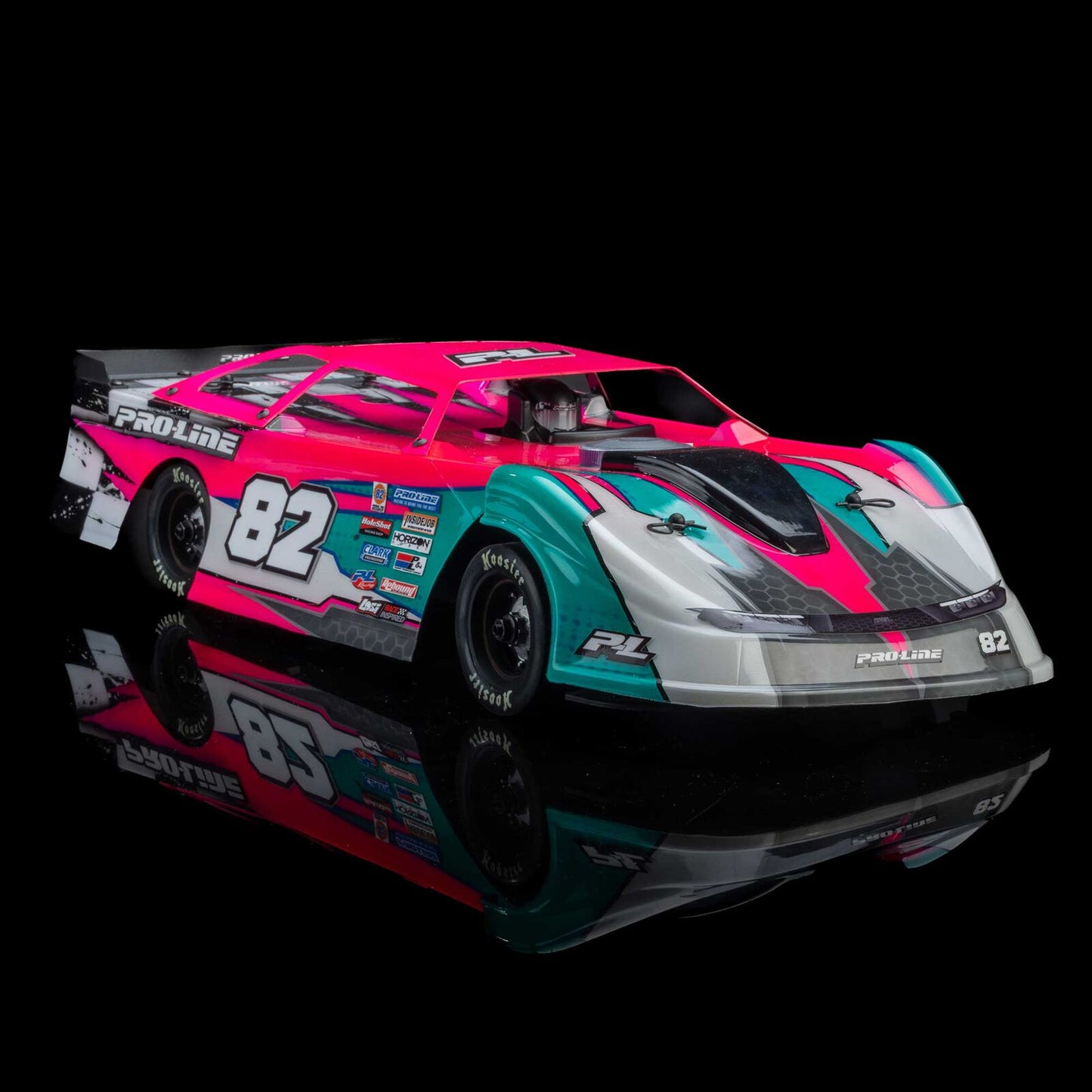 Pro-Line Racing 1/12 Pre-Cut Dirt Late Model Tombstone Hi-Performance Clear Body: Losi GROM ALM and NASCAR, PRO-373717