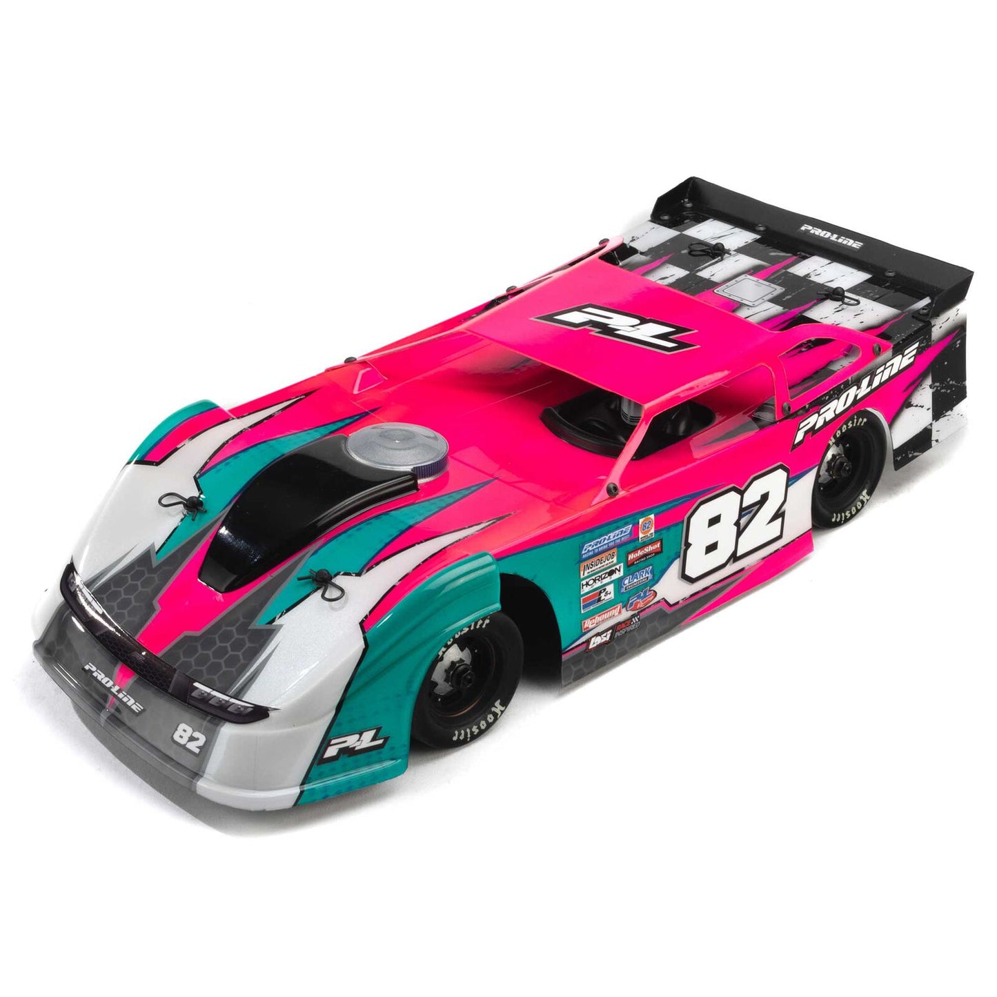 Pro-Line Racing 1/12 Pre-Cut Dirt Late Model Tombstone Hi-Performance Clear Body: Losi GROM ALM and NASCAR, PRO-373717