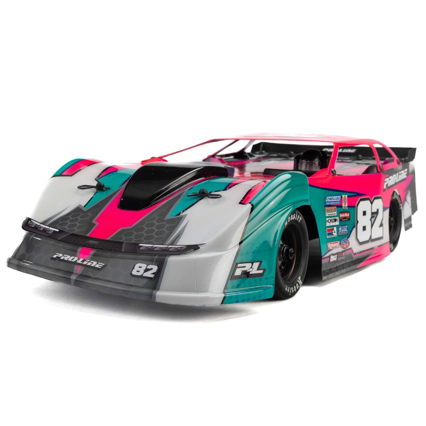 Pro-Line Racing 1/12 Pre-Cut Dirt Late Model Tombstone Hi-Performance Clear Body: Losi GROM ALM and NASCAR, PRO-373717
