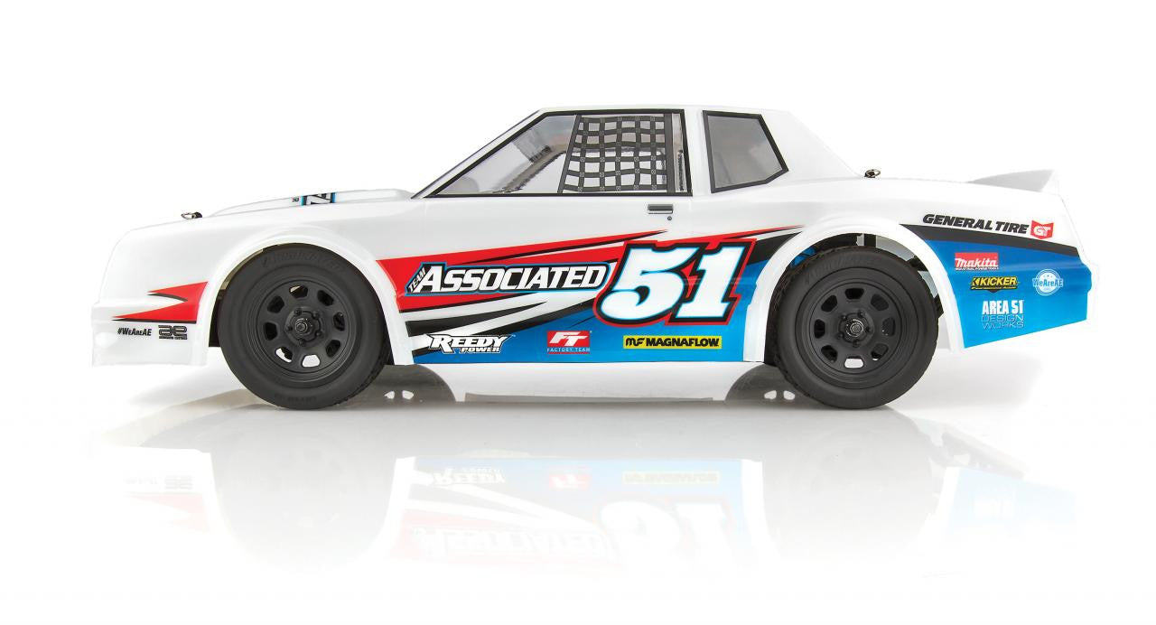 Team Associated SR10 Dirt Oval RTR Car Combo (Radio, Battery & Charger)(White), ASC-70030C