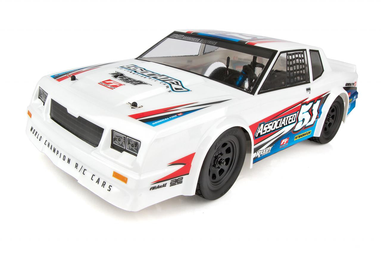 Team Associated SR10 Dirt Oval RTR Car Combo (Radio, Battery & Charger)(White), ASC-70030C