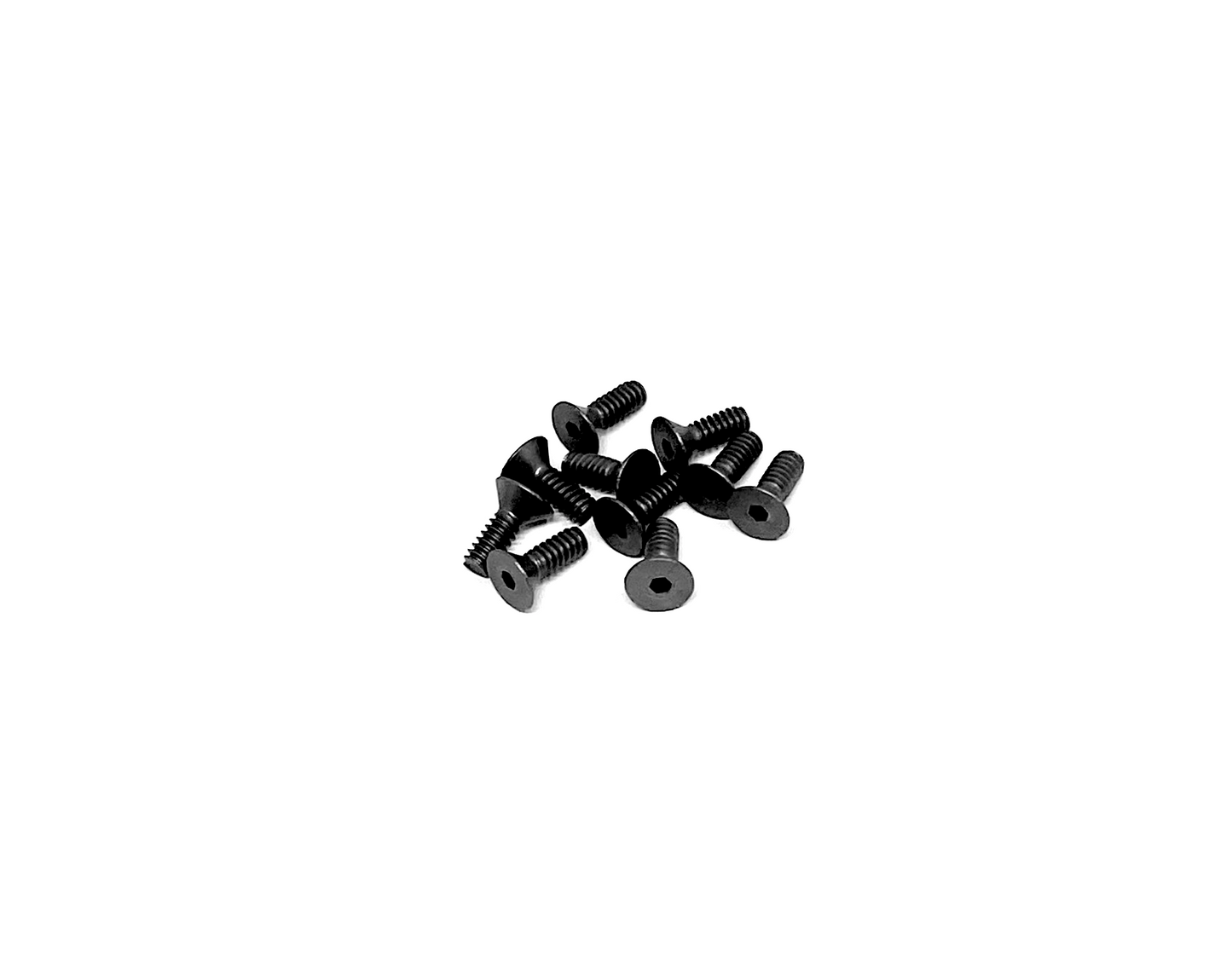 4-40 x 5/16 Flat Head Socket Screws - Aluminum