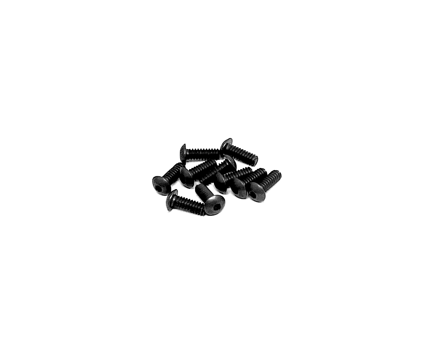 4-40 x 5/16 Button Head Screw (Black Steel) Set of 10, VRC-8258