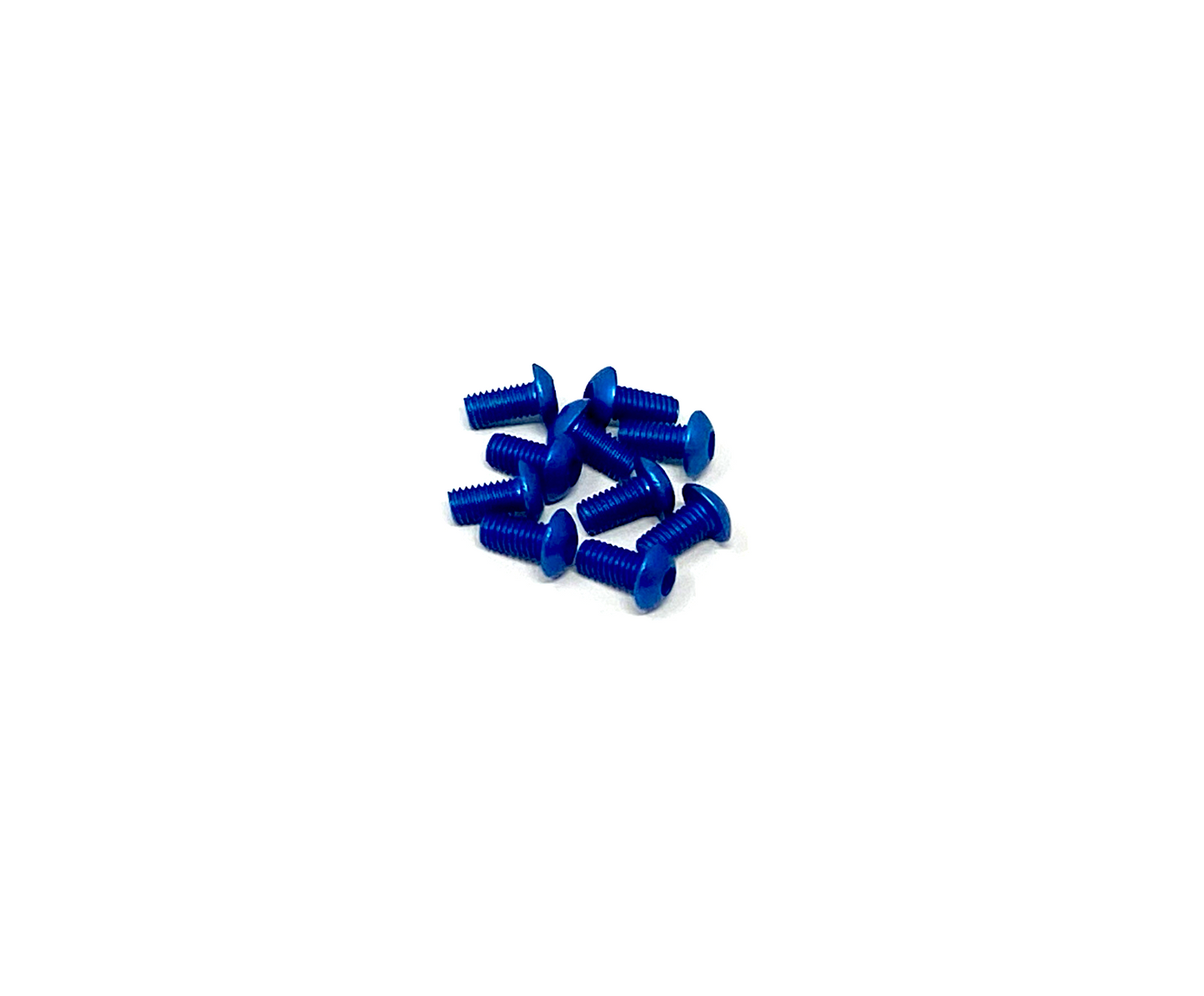 M3 x 6mm Button Head Socket Screws - Aluminum