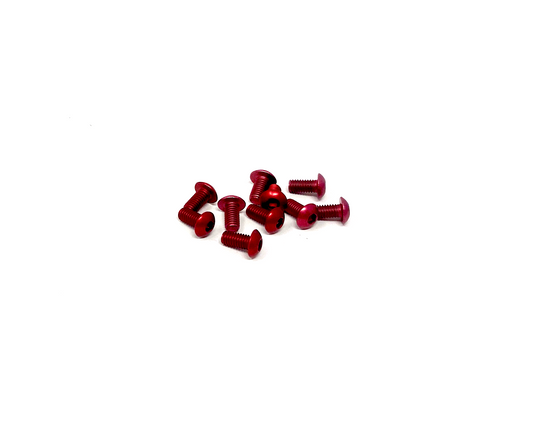 M3 x 6mm Button Head Socket Screws - Aluminum