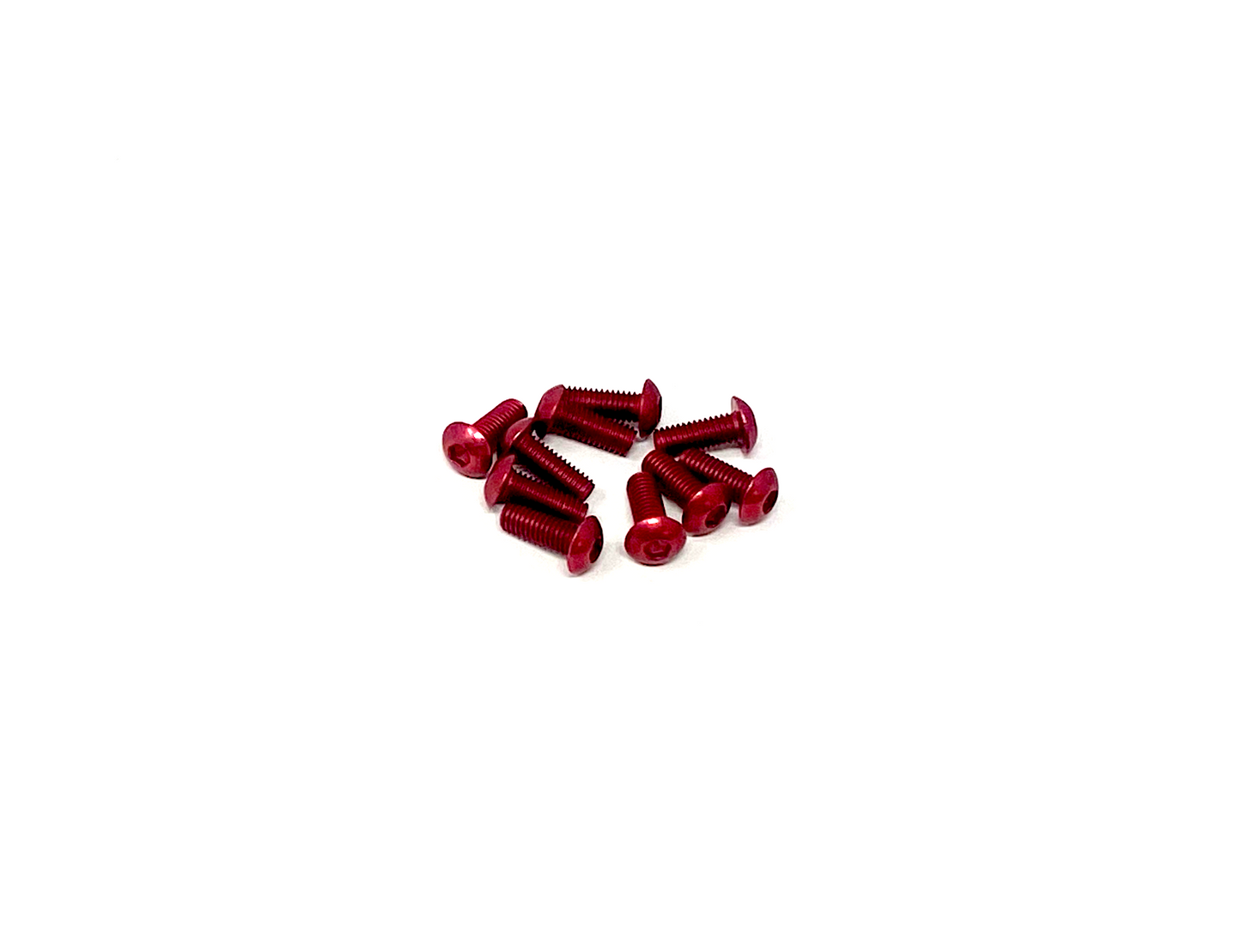 M3 x 8mm Button Head Socket Screws - Aluminum