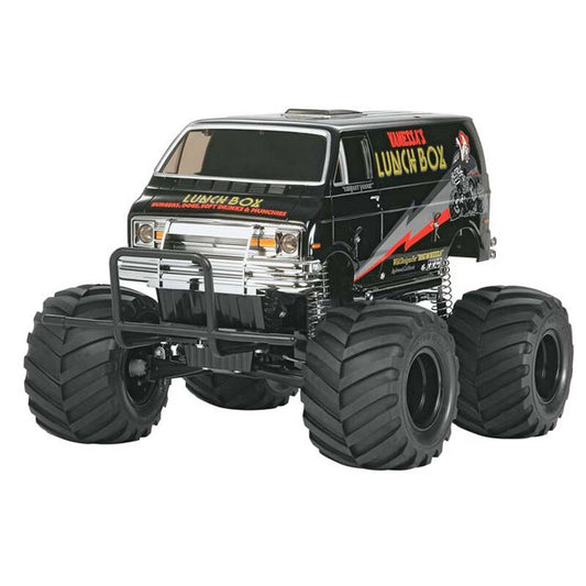 Tamiya 1/12 Lunch Box "Black Edition" 2WD Electric Monster Truck Kit, TAM58546