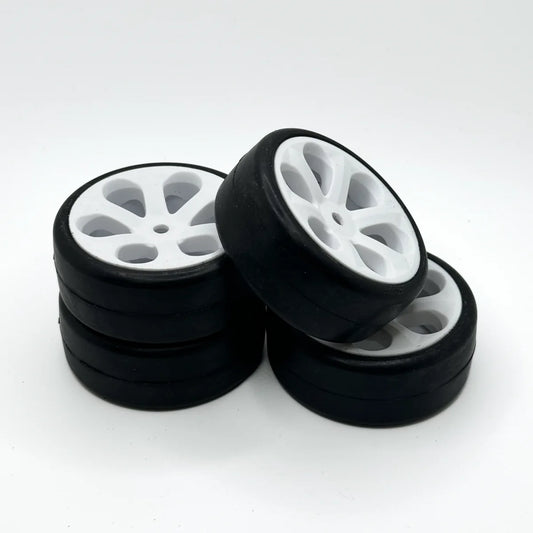 BSR Racing / JACO 24mm Carpet TC Pre-Mounted Rubber Tires