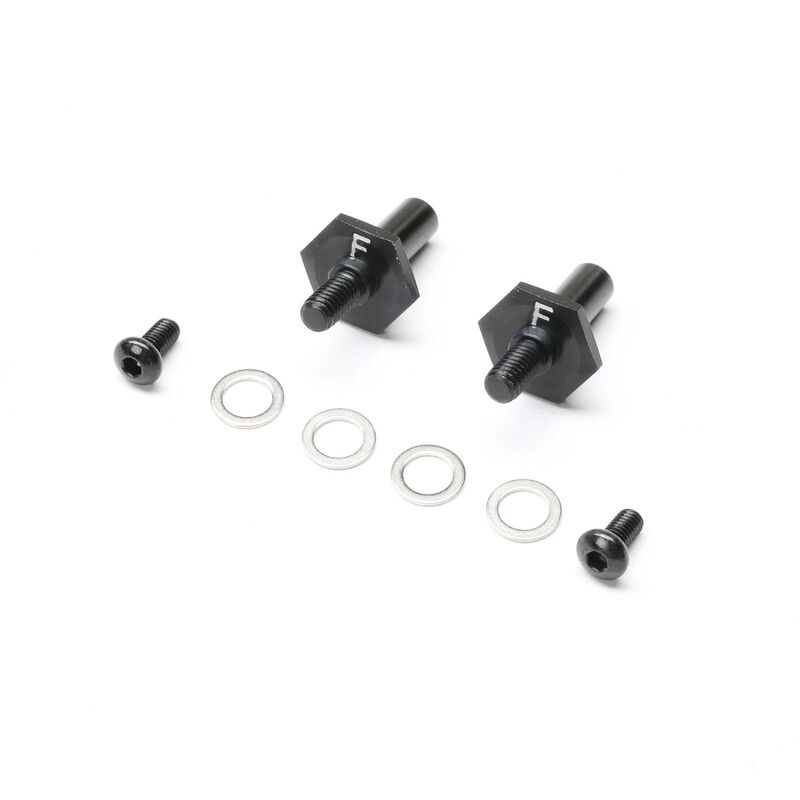 TLR-1054 Front Axle Set, Aluminum, Black, 12mm: 22S Sprint (TLR / Team Losi)