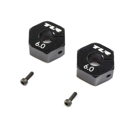 Wheel Hex 12mm x 6mm (2), TLR232115