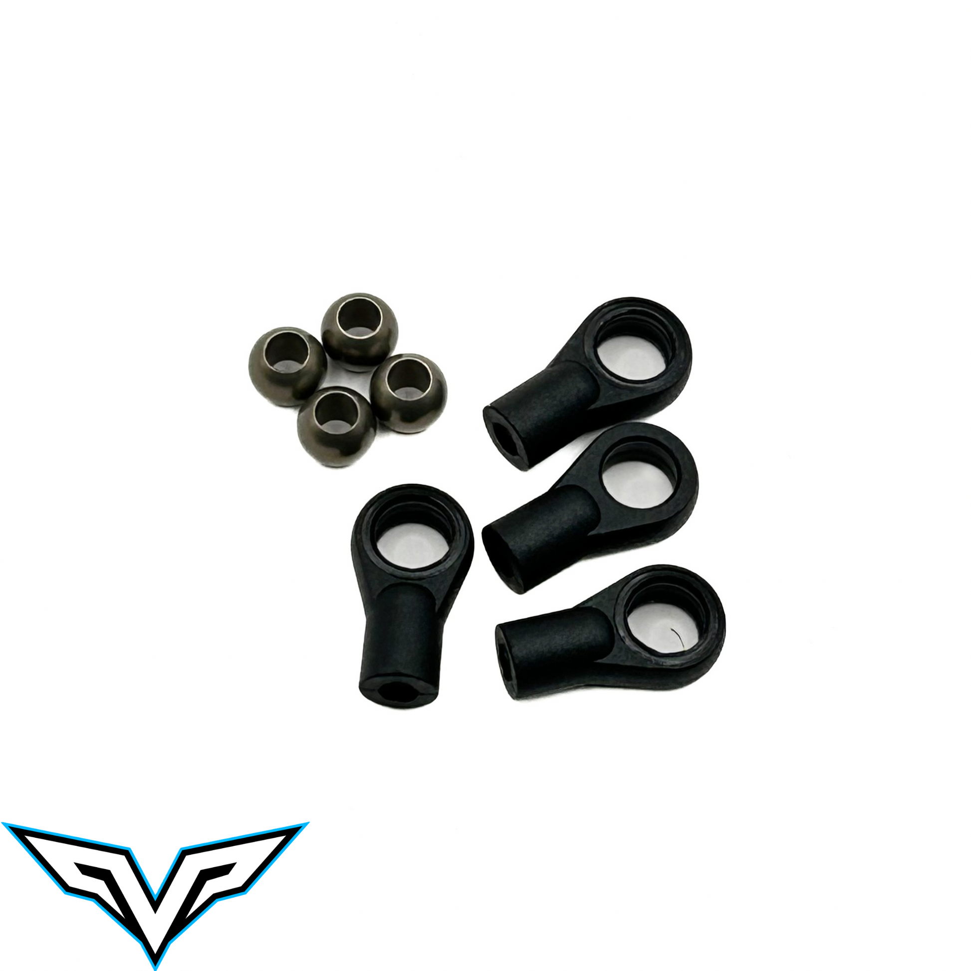 Team Velocity RC Shock Eyelet +2.5mm and Pivot Ball (4), VEL-53002
