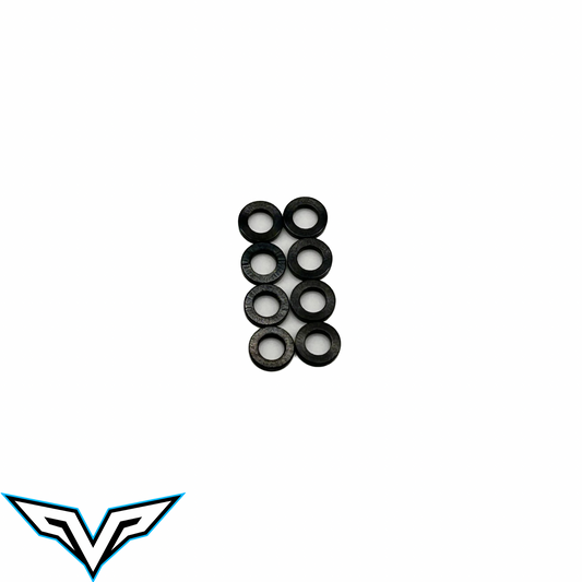 Team Velocity RC 1mm Aluminum Spacer - M3 (8), VEL-61701