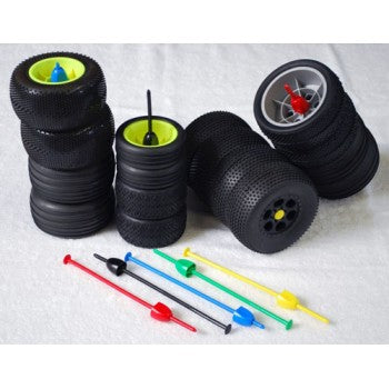 Zip Stix / Black, Blue, Green, Red / 4pcs, DER-ZS4-BLK