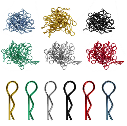 Metallic Body Clips (10), VRC-1300