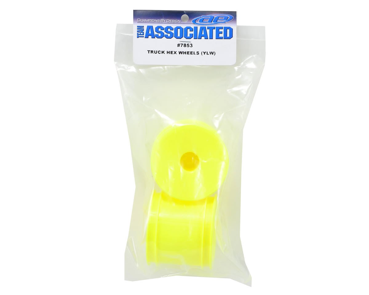 12mm Hex Stadium Truck Dish Wheel (2) (Yellow), ASC-7853