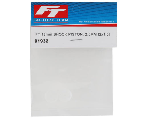 Factory Team 13mm 2.5mm Shock Pistons (2) (2x1.6mm), ASC-91932