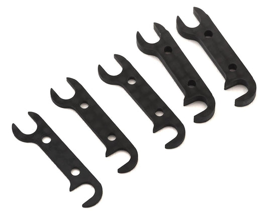 Team Associated B6.2 Graphite Rear Hub Link Shim Set .5mm, 1mm, 2mm