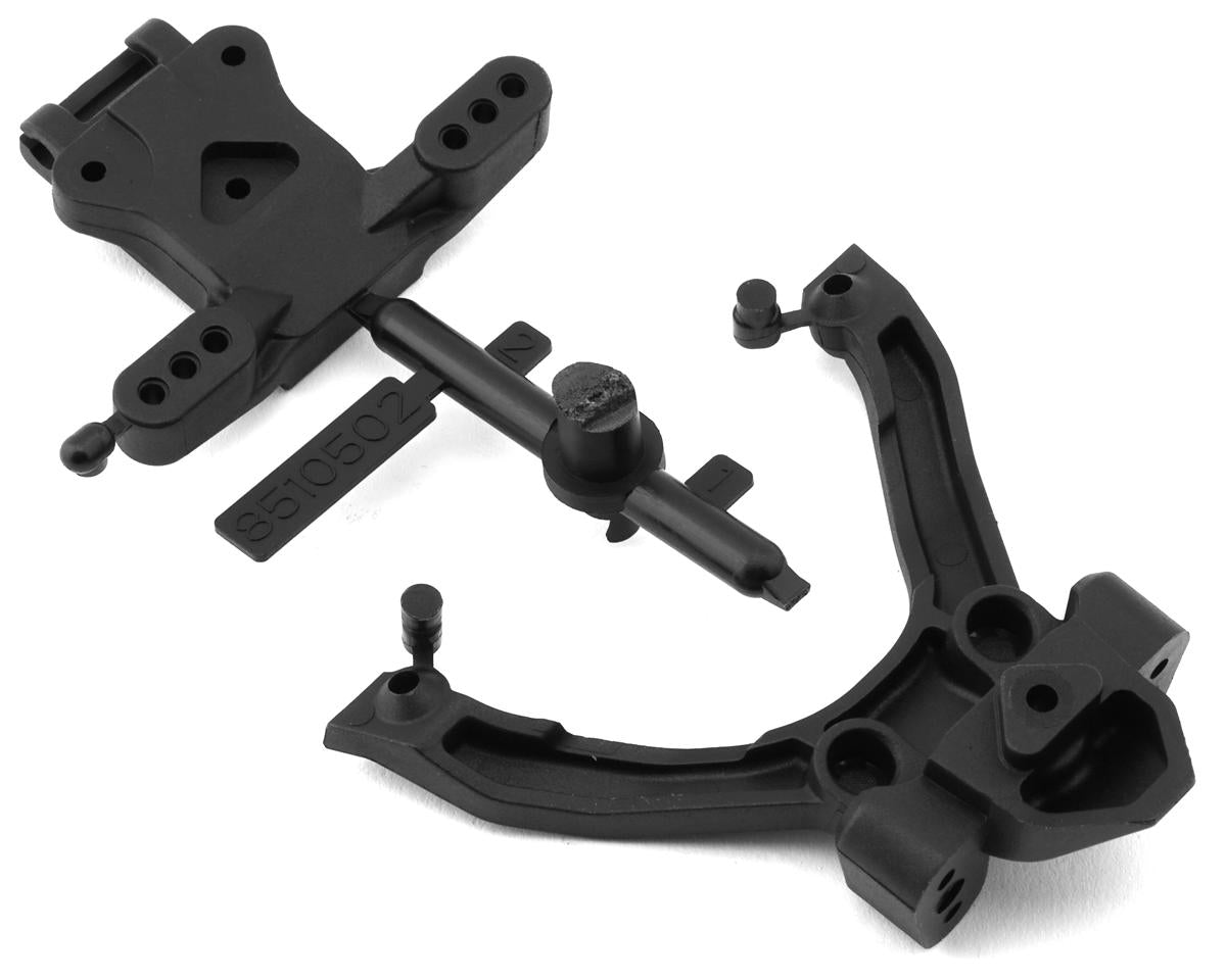 RC10B7 FT Top Plate & Ballstud Mount Set, ASC-92403