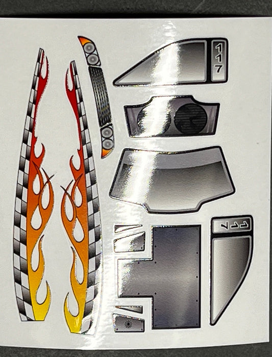Team Losi Micro-T 1/36 Truck Decals - Vintage Team Losi MicroT Aftermarket Decal Set, BKR0222