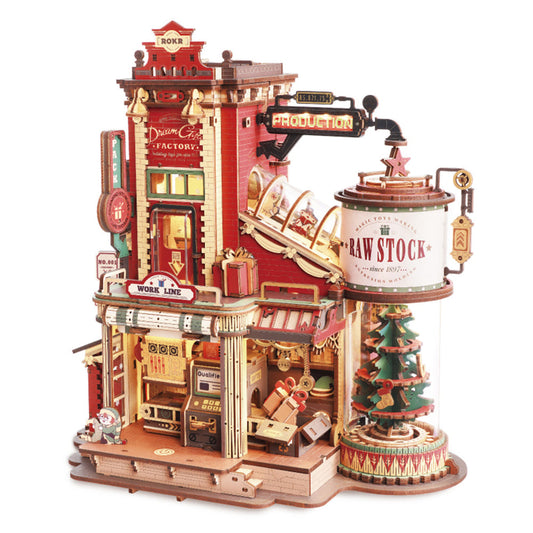 Rokr Christmas Dream Gift Factory DIY Music Box 3D Puzzle, ROEEAB01