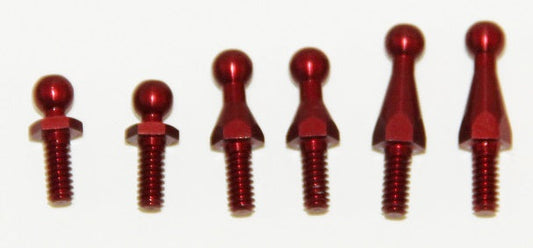 IRS Red Aluminum Ball Stud Kit (6), IRS-3593