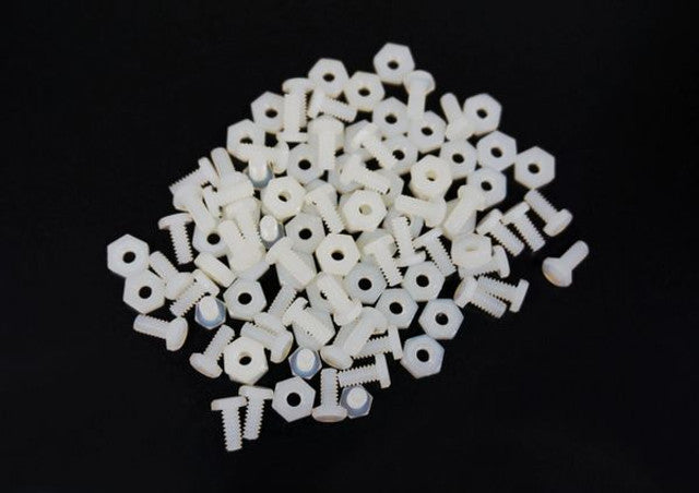 McAllister Racing 4-40 x 1/4" Screw and Nut Kit, Plastic (20 pieces ea), MCA-463