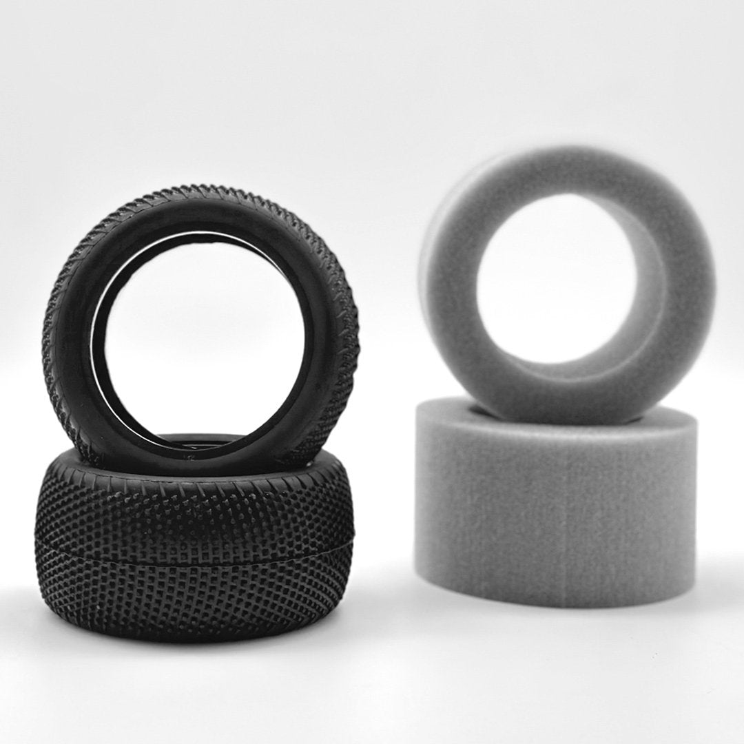 HotRace 1/10 Tires V2 Carpet 4wd Rear, HR-003-0652
