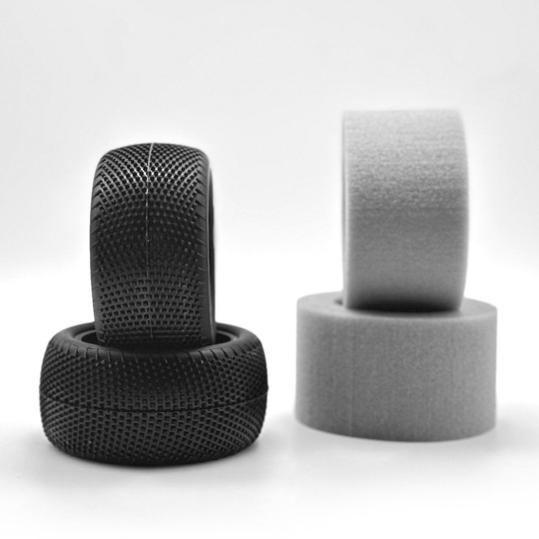 HotRace 1/10 Tires V2 Carpet 4wd Rear, HR-003-0652