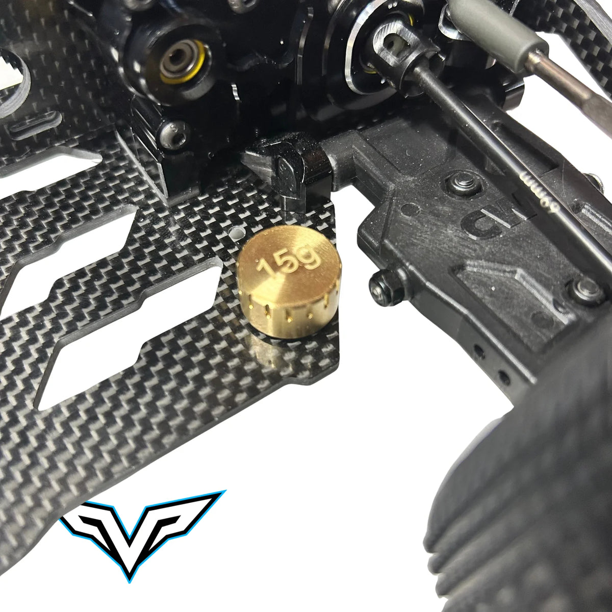 Team Velocity RC Brass Chassis Weight – 15g, VEL-24201